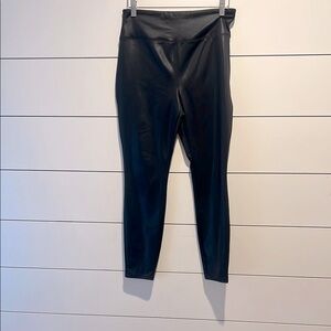 Black Faux Leather Leggings